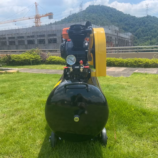 Xinya 6.5HP 2065 Double Cyliner 100L Gasoline Belt Driven Air Compressor Factory